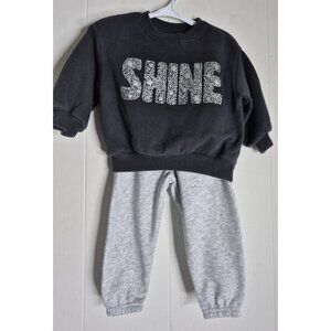 Old Navy Sweatshirt And Garanimals Sweatpants Set Unisex Baby Sz 18-24M